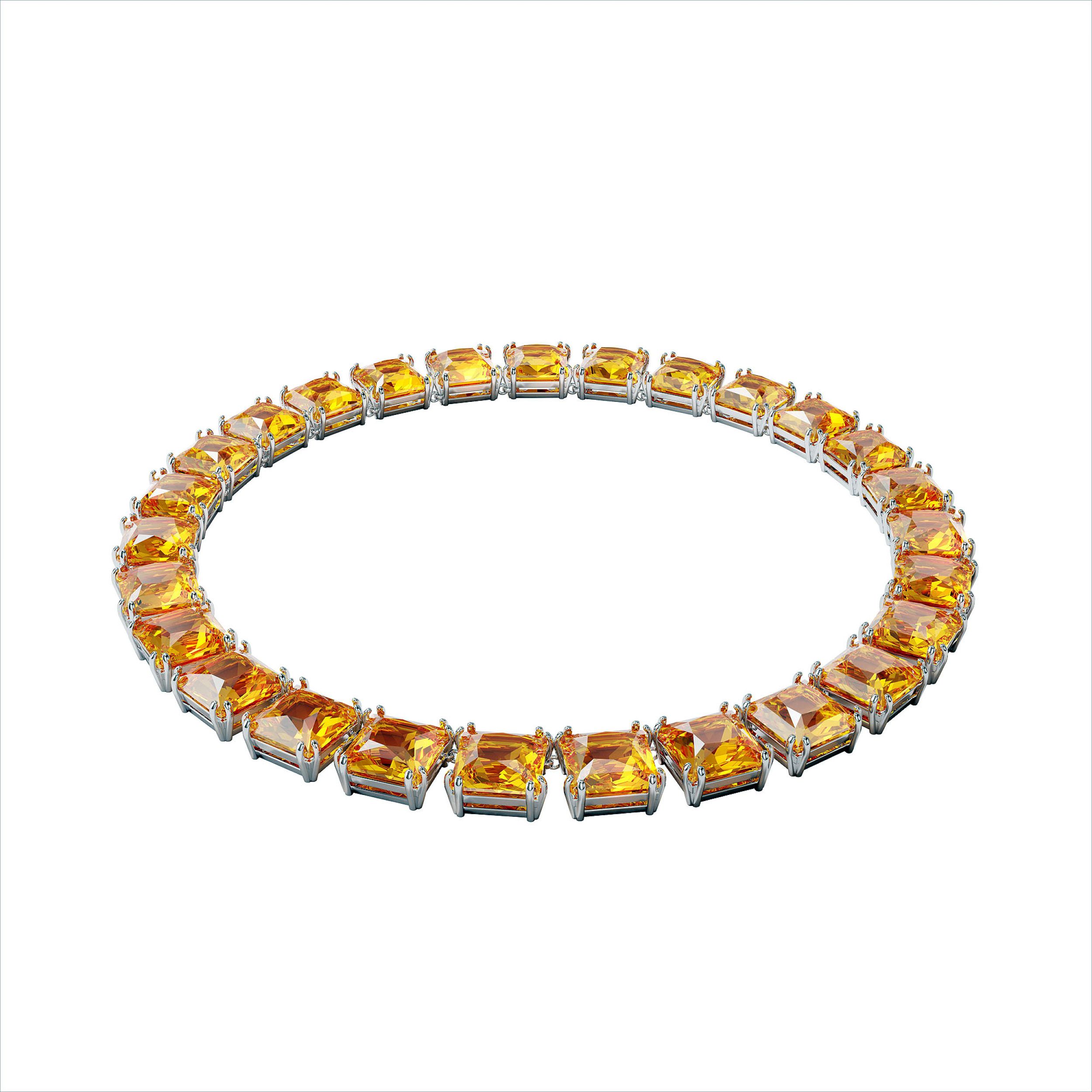 Swarovski ketting-collier (dames) geel-goud - juwelen | Esterella (Lanaken - Tongeren - Bilzen)